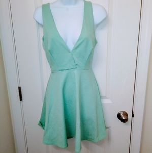 Solemio Cross Strap Open Back Mini Dress Size M